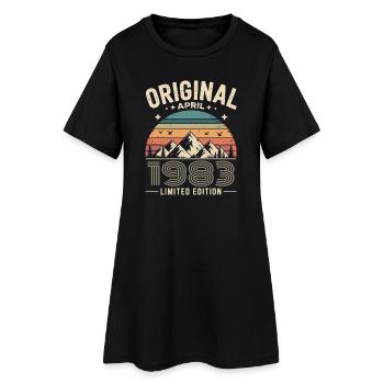 février 1983 – Légende des sommets et montagnes - Robe T-shirt Femme - noir - Devant