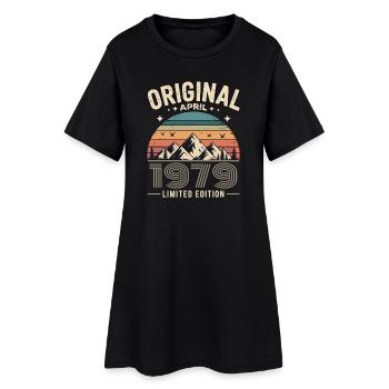 février 1979 – Légende des sommets et montagnes - Robe T-shirt Femme - noir - Devant