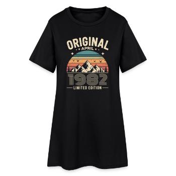 février 1982 – Légende des sommets et montagnes - Robe T-shirt Femme - noir - Devant