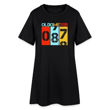 87e anniversaire de l’Oldometer 87 Retro Vintage - Robe T-shirt Femme - noir - Devant