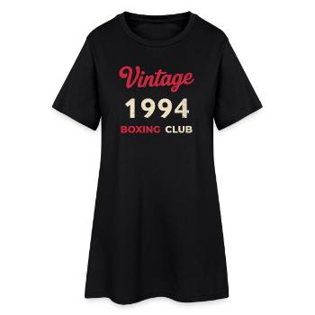 Vintage 1994 – Boxing Club Retro Geburtsjahr - Frauen T-Shirt-Kleid - Schwarz - Vorne