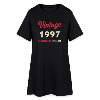 Vintage 1997 – Boxing Club Retro Geburtsjahr - Frauen T-Shirt-Kleid - Schwarz - Vorne