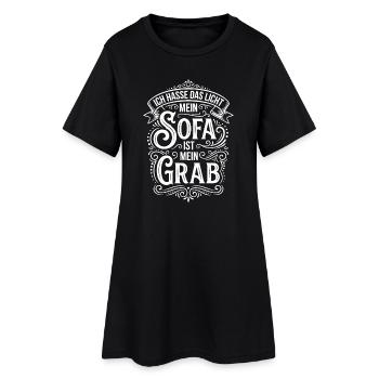 Sofa Is My Grave – Hatred of Light Humor - Women’s T-Shirt Dress - black - Front
