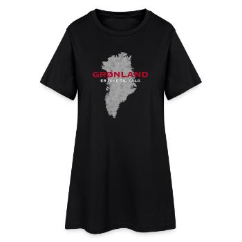 Greenland Is Not For Sale Danish - Women’s T-Shirt Dress - black - Front
