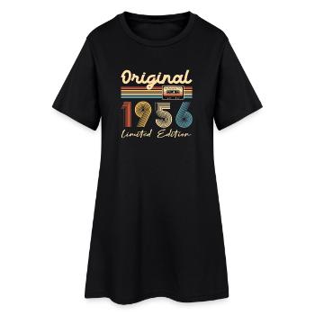 Original 70 Year Anniversary 1956 Party Gift - Women’s T-Shirt Dress - black - Front