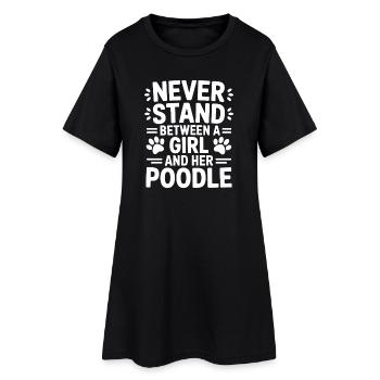 Paroles de caniche Caniche Cadeau drôle de caniche - Robe T-shirt Femme - noir - Devant