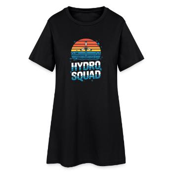 Équipe hydroélectrique Hydro Squad Énergie renouvelable - Robe T-shirt Femme - noir - Devant