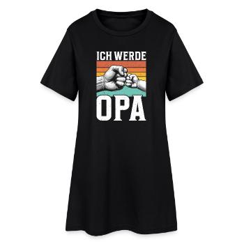 Je vais être grand-père, bébé, grand-père, papa, grand-père - Robe T-shirt Femme - noir - Devant