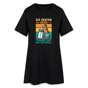 Les meilleurs pères sont promus grand-père - Robe T-shirt Femme - noir - Devant