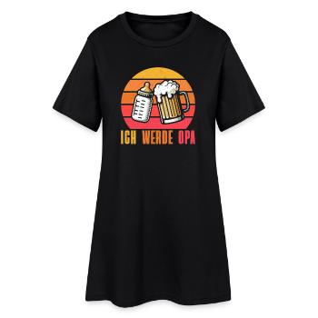 Je vais être grand-père, bébé, grand-père, papa, grand-père - Robe T-shirt Femme - noir - Devant