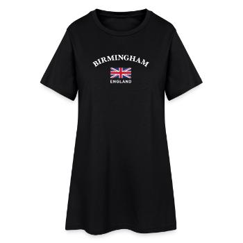 Birmingham, England - Frauen T-Shirt-Kleid - Schwarz - Vorne