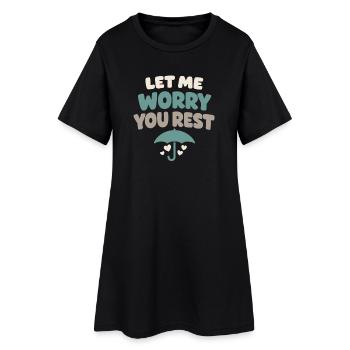 Planificateur d’urgence pour la Provision Familiale - Robe T-shirt Femme - noir - Devant
