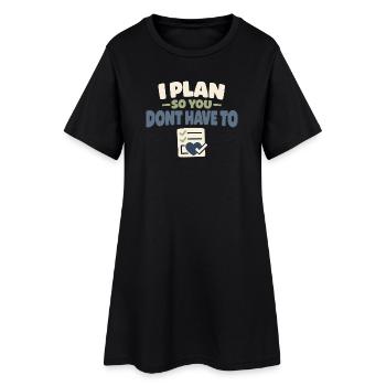 Planificateur d’urgence pour la Provision Familiale - Robe T-shirt Femme - noir - Devant