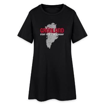 Groenland Non à vendre - Robe T-shirt Femme - noir - Devant