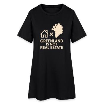 Grönland ist keine Immobilien-Arktis-Souveränität - Frauen T-Shirt-Kleid - Schwarz - Vorne
