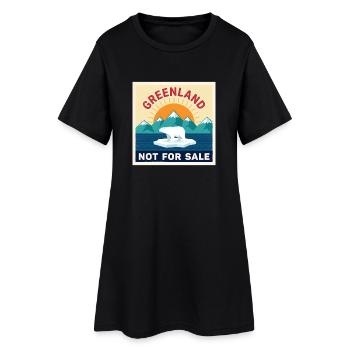 Groenland Pas à vendre Ours polaire - Robe T-shirt Femme - noir - Devant