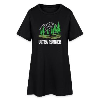 Ultra Runner - Women’s T-Shirt Dress - black - Front