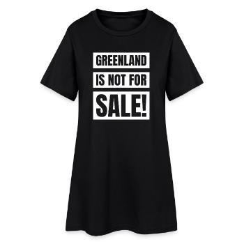 Chemise Greenland Is Not For Sale - Robe T-shirt Femme - noir - Devant