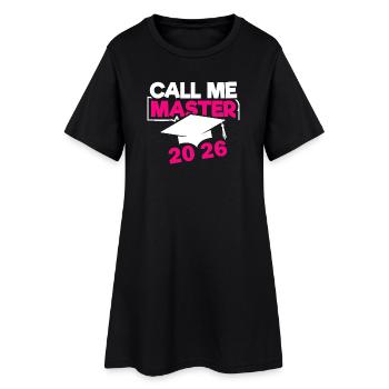 Master 2026 Graduation Graduation - Women’s T-Shirt Dress - black - Front