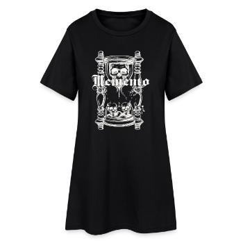 Memento Mori – N’oublie pas de vivre - Robe T-shirt Femme - noir - Devant