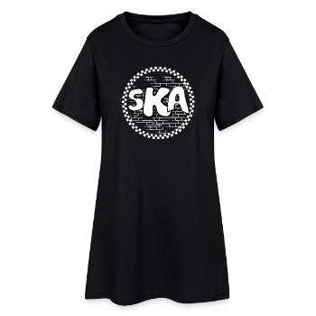 Je vais porter un t-shirt - Robe T-shirt Femme - noir - Devant