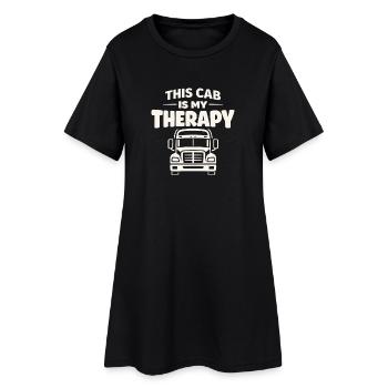 Trucking Therapy Road est mon camionneur de thérapie - Robe T-shirt Femme - noir - Devant