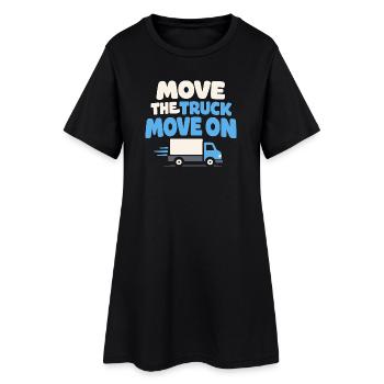 Trucking Therapy Road est mon camionneur de thérapie - Robe T-shirt Femme - noir - Devant