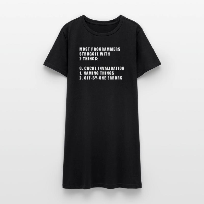 2 choses difficiles dans le programmeur informatique Robe T-shirt Femme