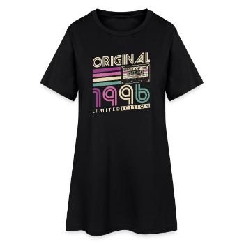 30th Birthday Retro Gift 1996 Vintage - Women’s T-Shirt Dress - black - Front