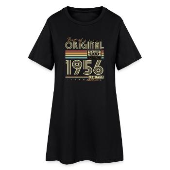 Original 1956 Vintage Vintage Anniversaire Rétro - Robe T-shirt Femme - noir - Devant