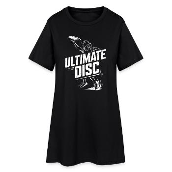 Action de lancer pour le joueur ultime de Frisbee Disc - Robe T-shirt Femme - noir - Devant