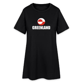 Greenland - Nu Det Nuuk - Denmark - Danmark - Women’s T-Shirt Dress - black - Front