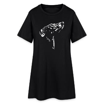 Silhouette Azawakh Lévriers Wilsigns - Robe T-shirt Femme - noir - Devant