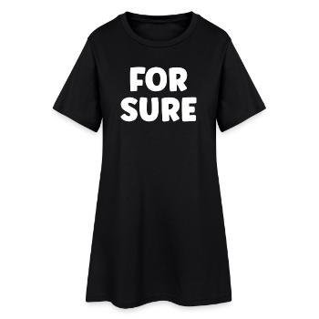 FOR SURE - Robe T-shirt Femme - noir - Devant