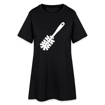 Klobürste Icon WC Putzen Vektor - Frauen T-Shirt-Kleid - Schwarz - Vorne