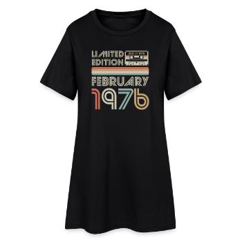 Best of February 1976 Kassette | Limited Edition - Frauen T-Shirt-Kleid - Schwarz - Vorne