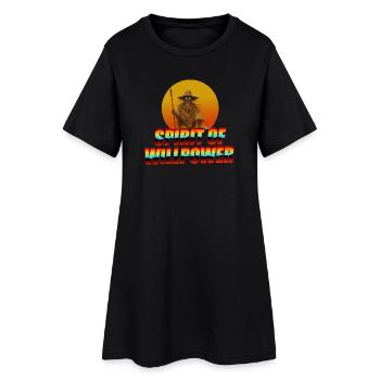 Kampfkunst Gamer - Frauen T-Shirt-Kleid - Schwarz - Vorne