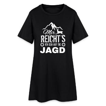 I've had enough hunting motif - Women’s T-Shirt Dress - black - Front