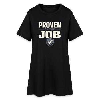 workers who are trained as welders and - Women’s T-Shirt Dress - black - Front