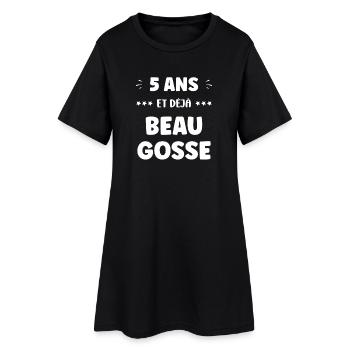 5 Jahre alt, schon gutaussehend - Frauen T-Shirt-Kleid - Schwarz - Vorne