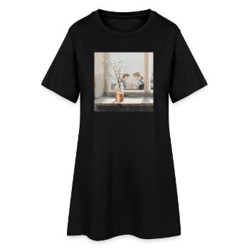 Le secret de l'enfance - Robe T-shirt Femme - noir - Devant