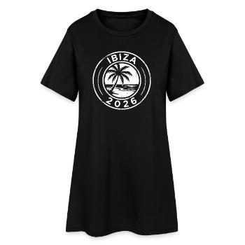 Palmier d’Ibiza 2026 - Robe T-shirt Femme - noir - Devant