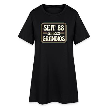 88 Jahre alt Geburtstag 88. Geburtstag - Frauen T-Shirt-Kleid - Schwarz - Vorne