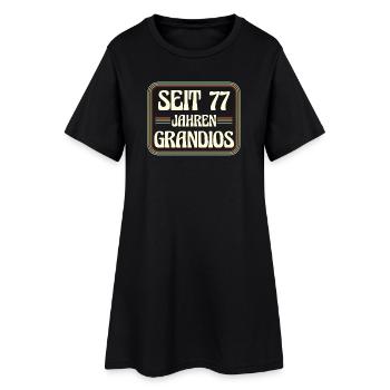 77 years old Birthday 77th birthday - Women’s T-Shirt Dress - black - Front