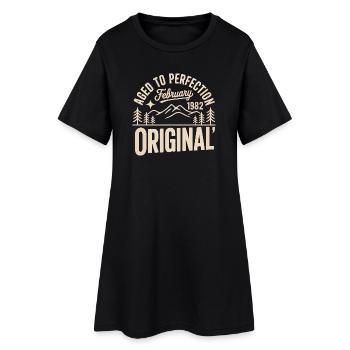 février 1982 – Légende des sommets et montagnes - Robe T-shirt Femme - noir - Devant