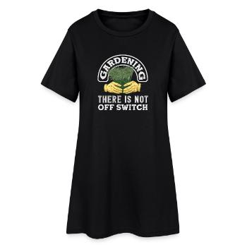 Jardinage Sans interrupteur d’arrêt Amoureux des plantes - Robe T-shirt Femme - noir - Devant