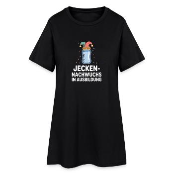 Motif du bébé de carnaval en formation de Jecken - Robe T-shirt Femme - noir - Devant