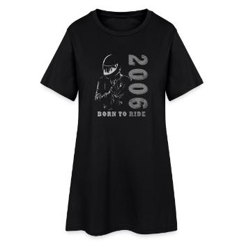 20e anniversaire Motocycliste Vintage 2006 - Robe T-shirt Femme - noir - Devant