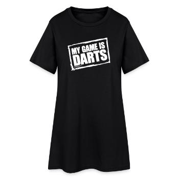 Sweat à capuche et t-shirt amusants de fléchettes pour les vrais fans de fléchettes - Robe T-shirt Femme - noir - Devant