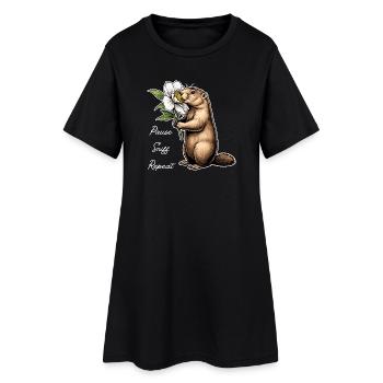 Marmot: Break, sniff, carry on - Women’s T-Shirt Dress - black - Front